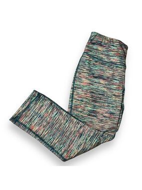 Zelos Women’s Rainbow Space Dye Capri Leggings Size Small